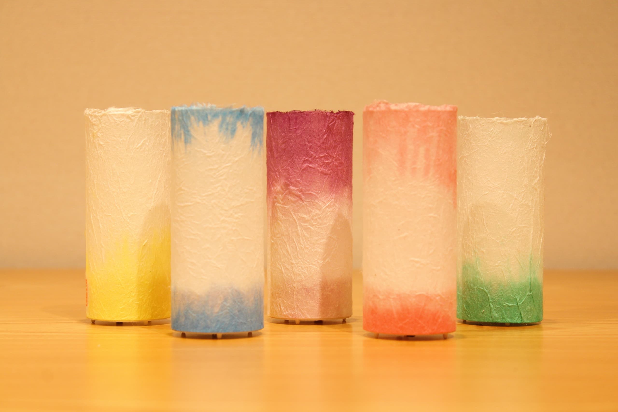 柳生和紙ちぎり絵体験（キャンドル風LEDライト）