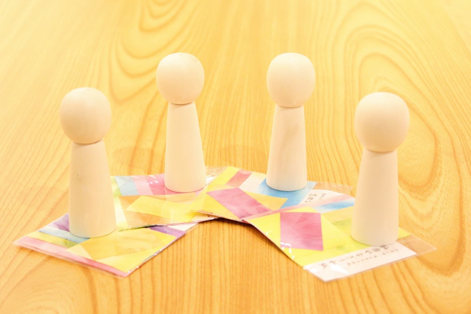 柳生和紙ちぎり絵体験（こけし）