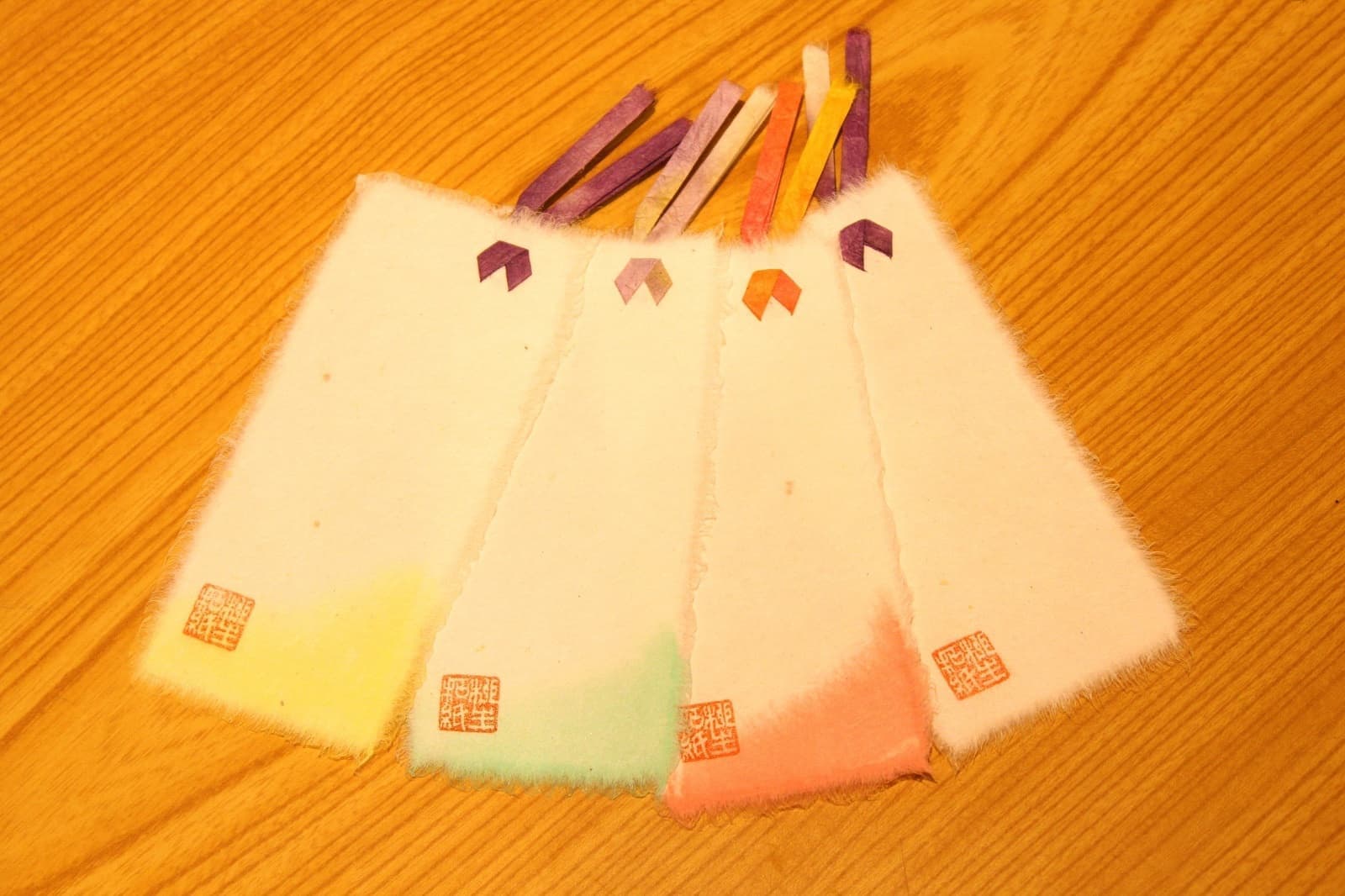 柳生和紙ちぎり絵体験（しおり）