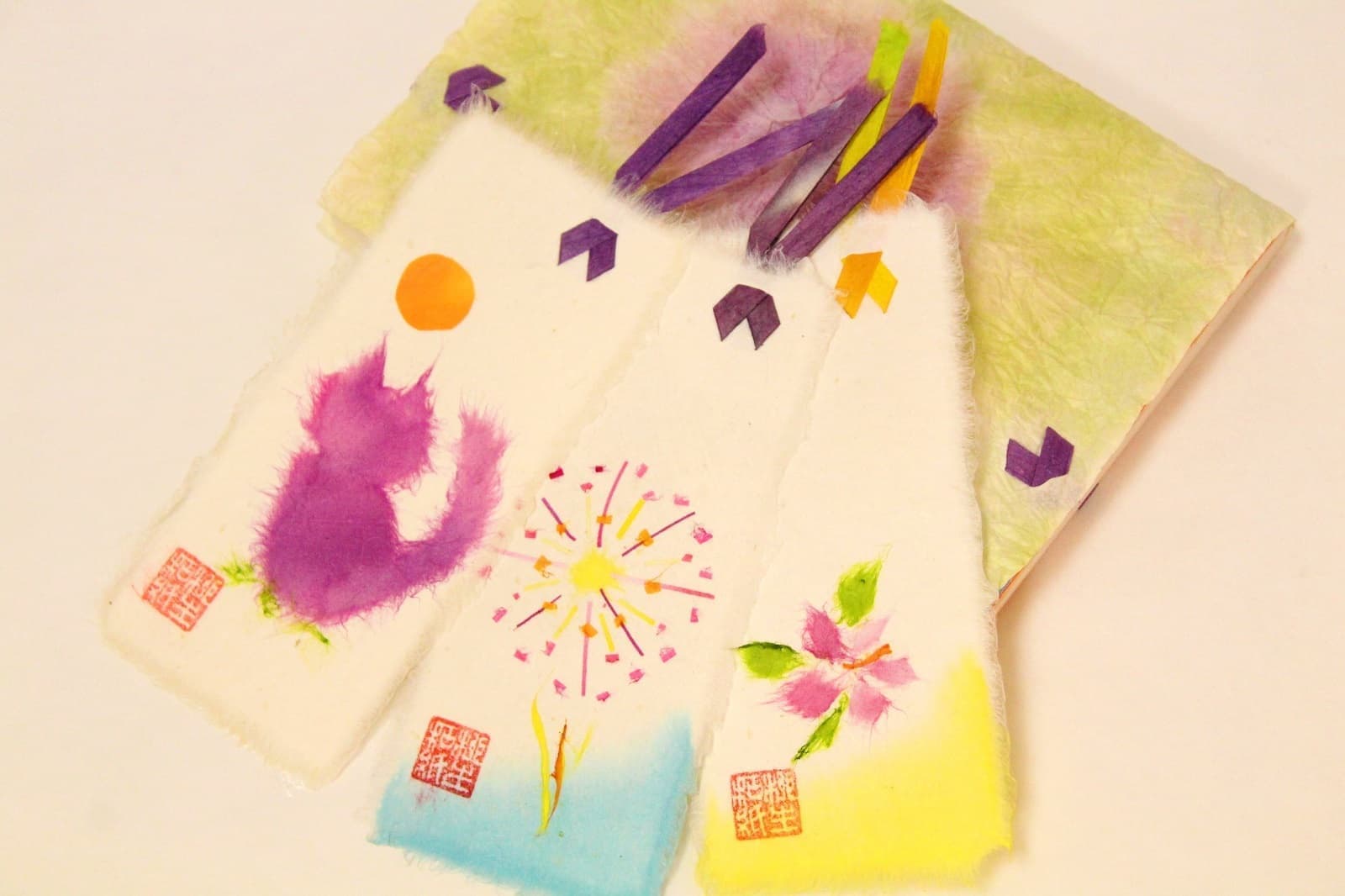 柳生和紙 ちぎり絵 体験